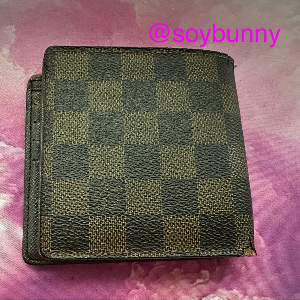 Louis Vuitton Damier Unisex Bifold Wallet (Fixer/Project)